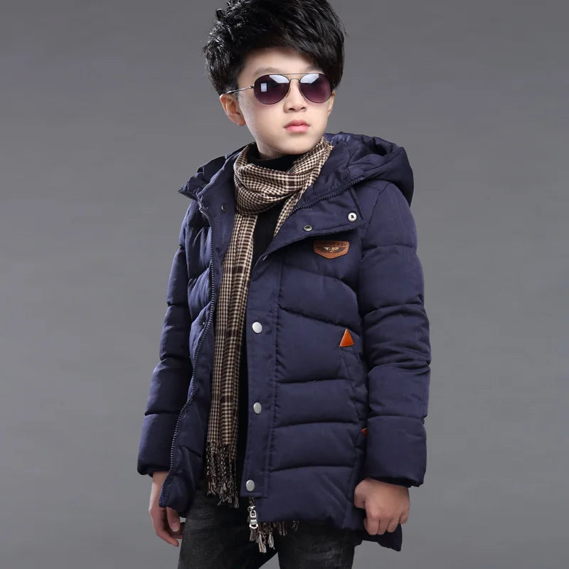 Casaco de Inverno Infantil com Capuz e Gola de Pelo | Meninos e Meninas